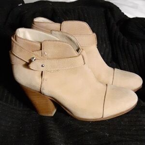 Rag& Bone Harrow Tan Ankle Biots Sz 6.5